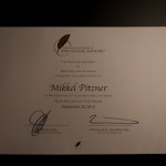 The New Rules Of The Game Certificate For Mikkel Pitzner